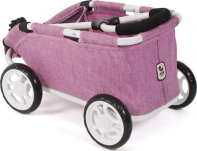 CHIC 2000 Puppen-Ziehwagen SKIPPER, Jeans Pink 3 CHIC 2000 Puppen-Ziehwagen SKIPPER, Jeans Pink – Bild 3
