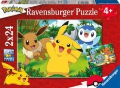 Ravensburger Kinderpuzzle 05668 - Pikachu Und Seine Freunde - 2x24 Teile Pokémon Puzzle Für Kinder Ab 4 Jahren