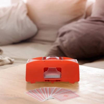 Relaxdays Kartenmischmaschine Elektrisch 2 Decks 2 Relaxdays Kartenmischmaschine Elektrisch 2 Decks – Bild 2