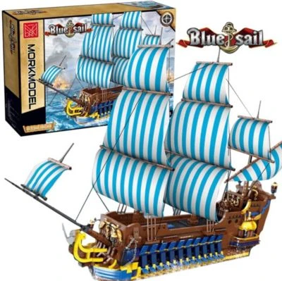 MORK Klemmbausteinset Piratenschiff 031011 1 MORK Klemmbausteinset Piratenschiff 031011