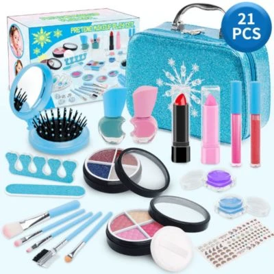 Vicabo Schminkset Make-up 21 Stück Kinder-Make-up Für Mädchen 1 Vicabo Schminkset Make-up 21 Stück Kinder-Make-up Für Mädchen