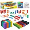 Calmado Dominosteine: 1000 Domino Steine Aus Holz - Spiel Für Kinder - Giga Edition Inkl. Tasche