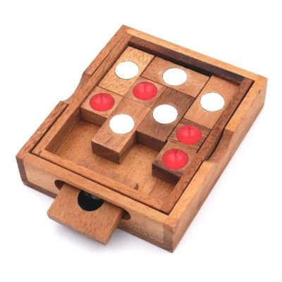 ROMBOL Khun Pan Raus - Ein Schwieriges, Variantenreiches Schiebespiel Aus Holz 2 ROMBOL Khun Pan Raus - Ein Schwieriges, Variantenreiches Schiebespiel Aus Holz – Bild 2