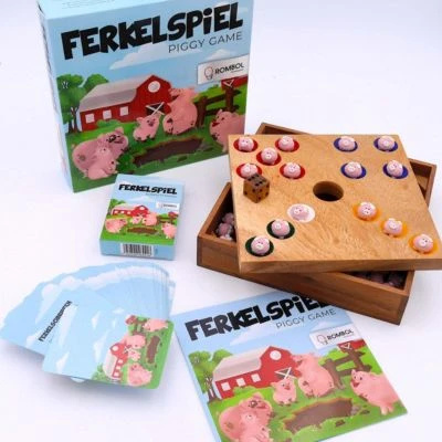 ROMBOL Ferkelspiel Premium - Lustiges Würfelspiel Für Die Ganze Familie Inkl. Erweiterung Für Noch Mehr Spielspaß 1 ROMBOL Ferkelspiel Premium - Lustiges Würfelspiel Für Die Ganze Familie Inkl. Erweiterung Für Noch Mehr Spielspaß