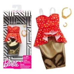 Set Red & Gold | Puppen-Kleidung | Mattel | Trend Mode