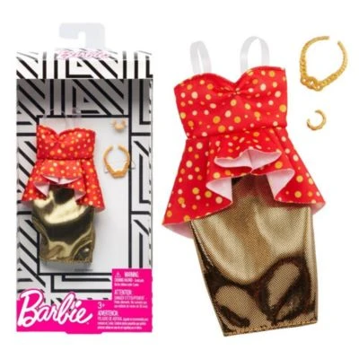 Set Red & Gold | Puppen-Kleidung | Mattel | Trend Mode 1 Set Red & Gold | Puppen-Kleidung | Mattel | Trend Mode