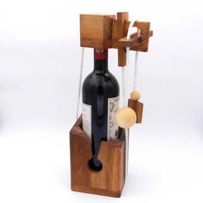 ROMBOL Flaschentresor – Edles Denkspiel Aus Holz Für Große Flaschen 2 ROMBOL Flaschentresor – Edles Denkspiel Aus Holz Für Große Flaschen – Bild 2
