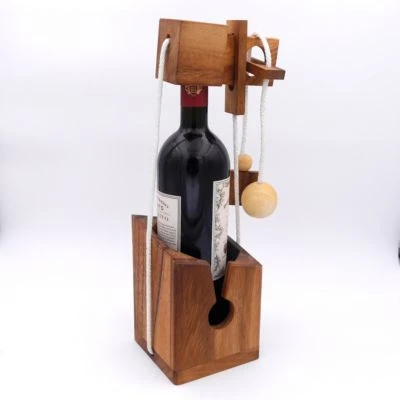 ROMBOL Flaschentresor – Edles Denkspiel Aus Holz Für Große Flaschen 4 ROMBOL Flaschentresor – Edles Denkspiel Aus Holz Für Große Flaschen – Bild 4