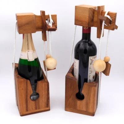 ROMBOL Flaschentresor – Edles Denkspiel Aus Holz Für Große Flaschen 5 ROMBOL Flaschentresor – Edles Denkspiel Aus Holz Für Große Flaschen – Bild 5
