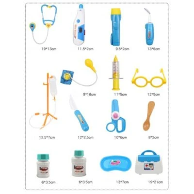 Debuy Arzt-Spielzeug-Set 15PCS Arzt-Spielzeug-Set Mädchen Medizinische Box Krankenschwester Kind Injektionsspiel Heimspiel Stethoskop Babywerkzeug 4 Debuy Arzt-Spielzeug-Set 15PCS Arzt-Spielzeug-Set Mädchen Medizinische Box Krankenschwester Kind Injektionsspiel Heimspiel Stethoskop Babywerkzeug – Bild 4