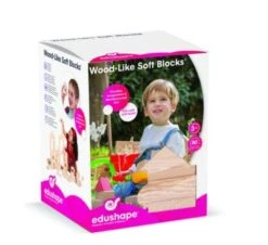 Edushape Holzähnliche Weiche Blöcke - 80 Stück