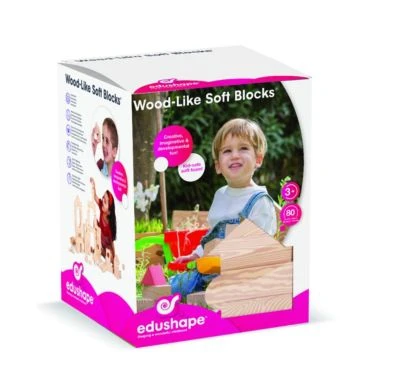 Edushape Holzähnliche Weiche Blöcke - 80 Stück 1 Edushape Holzähnliche Weiche Blöcke - 80 Stück