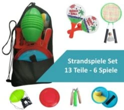 L.A. Sports Garten & Strandspiele Set Beachball Klettball Frisbee Mini-Badminton Boing Ball 7 L.A. Sports Garten & Strandspiele Set Beachball Klettball Frisbee Mini-Badminton Boing Ball -Spielzeugladen 28975529 02