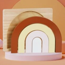 Früherziehungsspielzeug Zur Formerkennung Für Kinder Bogen, Der Regenbogen-Ziegel Baut -Spielzeugladen 28983261 06