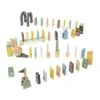 Janod - 28 Holzdominos Kollektion Sweet Cocoon - Baby- Und Kleinkindspielzeug Farbe Auf Wasserbasis - Geschicklichkeitsspiel Entwicklung Von Feinmotorik Und Konzentration - Ab 3 Jahren, J04404