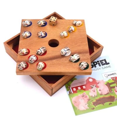 ROMBOL Ferkelspiel - Das Würfelspiel Mit Den Süßen Tierfiguren Für Die Ganze Familie Inkl. Praktischem Verschlussband 2 ROMBOL Ferkelspiel - Das Würfelspiel Mit Den Süßen Tierfiguren Für Die Ganze Familie Inkl. Praktischem Verschlussband – Bild 2