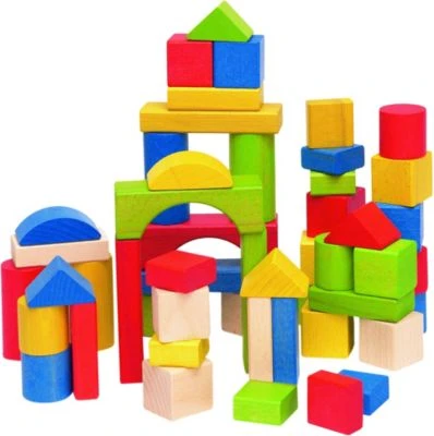 Woodyland Holzspielzeug 50 Holzbausteine 1 Woodyland Holzspielzeug 50 Holzbausteine