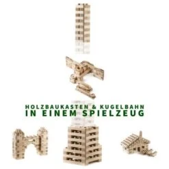 Baumkinder Kugelbahn Holz "K4-Expert" Mit Stecksystem (310 Teile) - Eine Murmelbahn Die Standhält! -Spielzeugladen 29465021 05