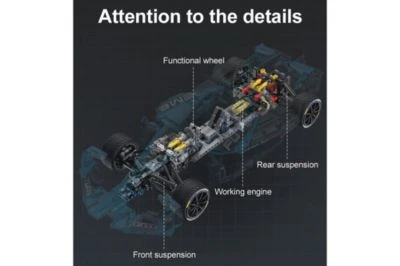CADA Formel Rennwagen (1667 Teile) 3 CADA Formel Rennwagen (1667 Teile) – Bild 3