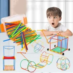 Debuy Spleißspielzeug Für Kinder DIY Strohbausteine 8 Debuy Spleißspielzeug Für Kinder DIY Strohbausteine -Spielzeugladen 29747566 03