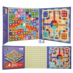 Debuy Kinderspielzeug Aus Holz Für Die Frühe Bildung 2-in-1-magnetisches Match-Match-Fliegen-Schachspiel