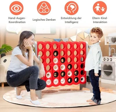 COSTWAY® Vier Gewinnt Spiel Spielbrettsätze Mit Basketballkorb 3 COSTWAY® Vier Gewinnt Spiel Spielbrettsätze Mit Basketballkorb – Bild 3