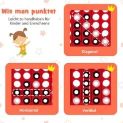 COSTWAY® Vier Gewinnt Spiel Spielbrettsätze Mit Basketballkorb 9 COSTWAY® Vier Gewinnt Spiel Spielbrettsätze Mit Basketballkorb -Spielzeugladen 29970540 04