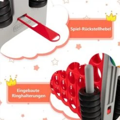 COSTWAY® Vier Gewinnt Spiel Spielbrettsätze Mit Basketballkorb 10 COSTWAY® Vier Gewinnt Spiel Spielbrettsätze Mit Basketballkorb -Spielzeugladen 29970540 05