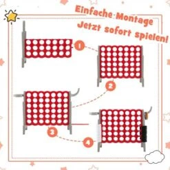 COSTWAY® Vier Gewinnt Spiel Spielbrettsätze Mit Basketballkorb 11 COSTWAY® Vier Gewinnt Spiel Spielbrettsätze Mit Basketballkorb -Spielzeugladen 29970540 06