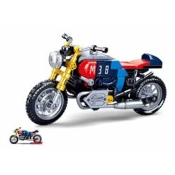 Sluban Klemmbausteine Cafe Racer Motorrad (197Teile) -Spielzeugladen 30108151 02