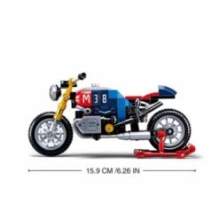 Sluban Klemmbausteine Cafe Racer Motorrad (197Teile) -Spielzeugladen 30108151 04
