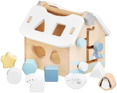 Mamabrum Sortierspiel Holzspielzeug Ab 1 Jahr Holzhaus Mit 8 Modellierblöcken 1 Mamabrum Sortierspiel Holzspielzeug Ab 1 Jahr Holzhaus Mit 8 Modellierblöcken