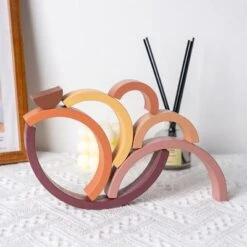 Debuy Holzbausteine Für Kinder Regenbogen Bausteinspielzeug Für Kinder -Spielzeugladen 30145955 03