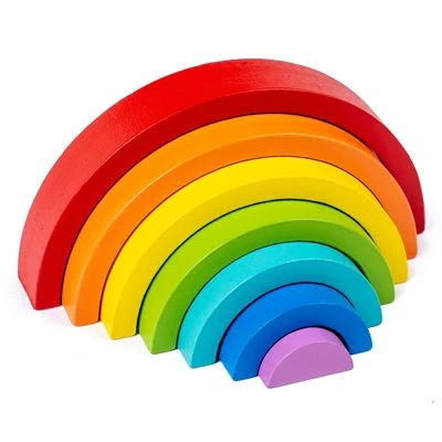 Syntek Regenbogen Bausteinspielzeug Für Kinder Holzbausteine Für Kinder 2 Syntek Regenbogen Bausteinspielzeug Für Kinder Holzbausteine Für Kinder – Bild 2