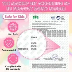 Enbaoxin Kinderschminkspielzeug-Set Kinderschminkset Mädchen Mit Schminkkoffer, Kindermädchen Plüschtasche Kinderschminkspielzeug Geschenk Für Mädchen 3 5 8 Jahre -Spielzeugladen 30180782 04