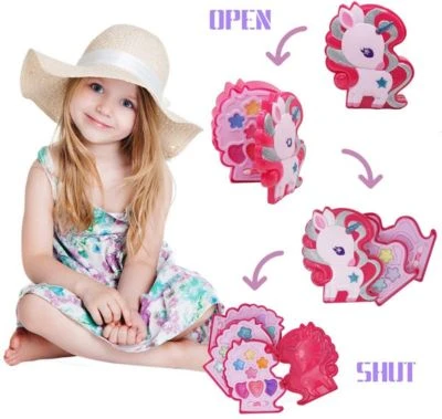 Enbaoxin DIY-Make-up Für Kinder Einhorn Dressing Box Kinder Meerjungfrau Prinzessin Make-up-Geschenk-Set 2 Enbaoxin DIY-Make-up Für Kinder Einhorn Dressing Box Kinder Meerjungfrau Prinzessin Make-up-Geschenk-Set – Bild 2