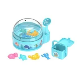 Enbaoxin Mini Greifpuppe Gashapon Spielzeugmaschine Kapsel Maschine Mini Dinosaurier Fänger Interaktives