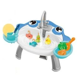 Syntek Angelspiel Set Elektrisch Fischfang Spielzeug Multifunktionales Waschbecken Mit Angelzugang