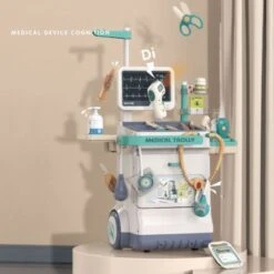 Syntek Kindersanitätskastenwagen Spielzeugset Arzt-Wagen Spielzeug Kinder Elektronisches Doktor-Trolley 8 Syntek Kindersanitätskastenwagen Spielzeugset Arzt-Wagen Spielzeug Kinder Elektronisches Doktor-Trolley -Spielzeugladen 30335494 03