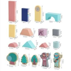 Syntek Holzbaustein-Spielzeug Für Kinder Zum Thema Stadtarchitektur Diy Pädagogisches Puzzle-Set Kinderspielzeug -Spielzeugladen 30418339 03