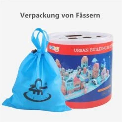 Syntek Holzbaustein-Spielzeug Für Kinder Zum Thema Stadtarchitektur Diy Pädagogisches Puzzle-Set Kinderspielzeug -Spielzeugladen 30418339 06