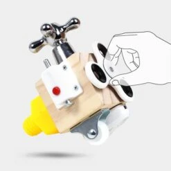 Decome Die Montessori Multifunktionsbausteine Für Kinder Multifunktionale Montessori-Blöcke Für 1-2-Jährige, Frühes Lernspielzeug Mit Spielbrett Für Säuglinge -Spielzeugladen 30520195 03