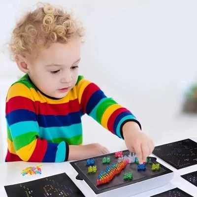 Decome 3D-Beleuchtung Puzzle Kinder Lernspielzeug Zusammengebautes Spielzeug Für Kinder In Pixel-Art 2 Decome 3D-Beleuchtung Puzzle Kinder Lernspielzeug Zusammengebautes Spielzeug Für Kinder In Pixel-Art – Bild 2