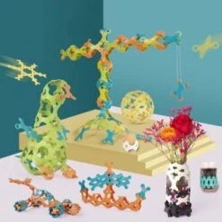 SHAOKE 36 STÜCKE Verschiedene Bausteine Pädagogisches Puzzle-Spielzeug Steckbausteine -Spielzeugladen 30596321 05