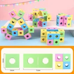 Epik 3D-Bausteine Lernspielzeug Gehirnspiele Geometrie Stapeln Formen Geometrische Feststoffe Spielzeug