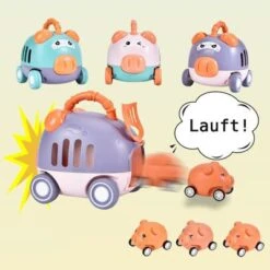 Syntek Trägheitsfahrzeug Rutschen Katapult-Autos Kinderspielzeug Trägheitsfahrzeug Interaktive Kleine Spielzeugpresse Spielzeug -Spielzeugladen 30598613 03