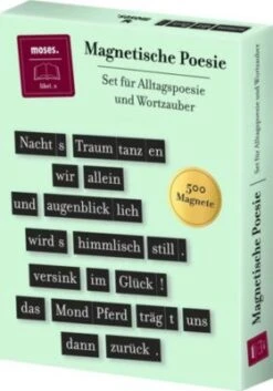 Moses. Verlag Magnetset Magnetische Poesie Alltagspoesie & Wortzauber, 500-tlg.