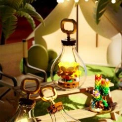 Vicabo Blumen Baustein Mit Glühbirnen Schutzhülle Bausteine Für Kinder -Spielzeugladen 30789957 03