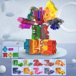 Epik Montieren Roboter Transformation Bausteine Nummer Modell Digitalen Baustein Puzzle Für Kinder