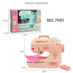 Syntek Elektrische Nähmaschine Kinderkleingeräte Spielzeug Kinderspielhaus Elektrische Nähmaschine Spielzeugset -Spielzeugladen 30819926 04